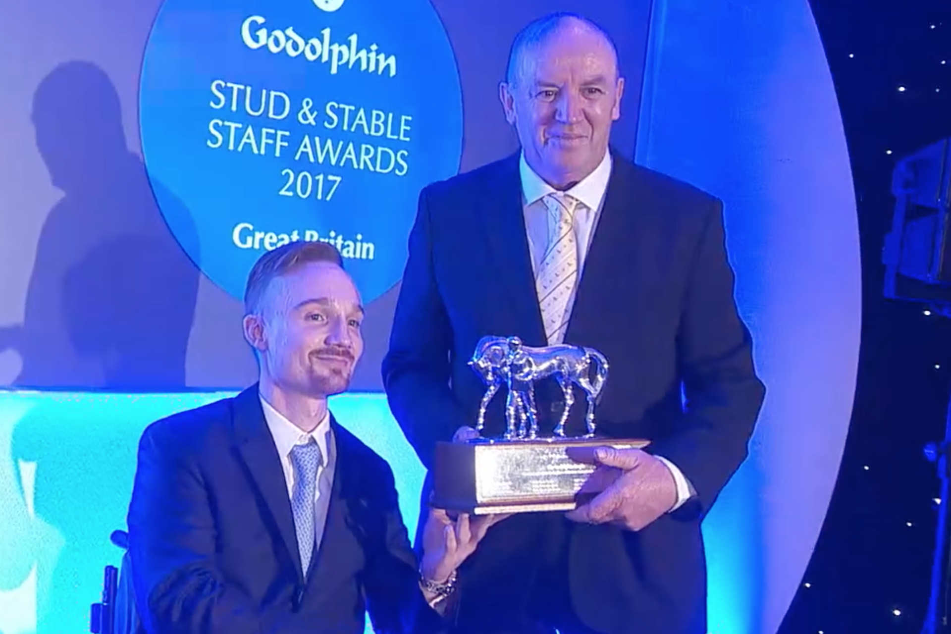 Terry Doherty of Watership Down Stud crowned employee of the year at Godolphin Stud and Stable Staff Awards 2017